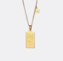 Load image into Gallery viewer, Zodiac Gold Card Necklace