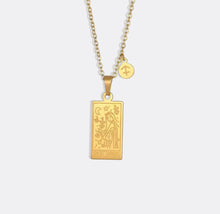 Load image into Gallery viewer, Zodiac Gold Card Necklace