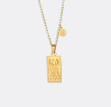 Load image into Gallery viewer, Zodiac Gold Card Necklace