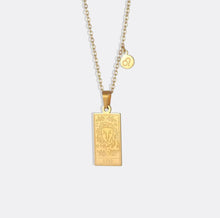 Load image into Gallery viewer, Zodiac Gold Card Necklace