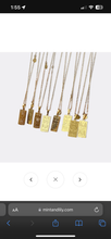 Load image into Gallery viewer, Zodiac Gold Card Necklace
