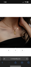 Load image into Gallery viewer, Zodiac Gold Card Necklace