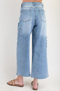Denim Flower Jean