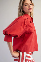 Load image into Gallery viewer, Tomato Basil Button Down Top

