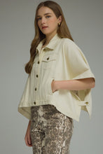 Load image into Gallery viewer, Ecru Denim Cape
