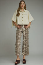Load image into Gallery viewer, Ecru Denim Cape
