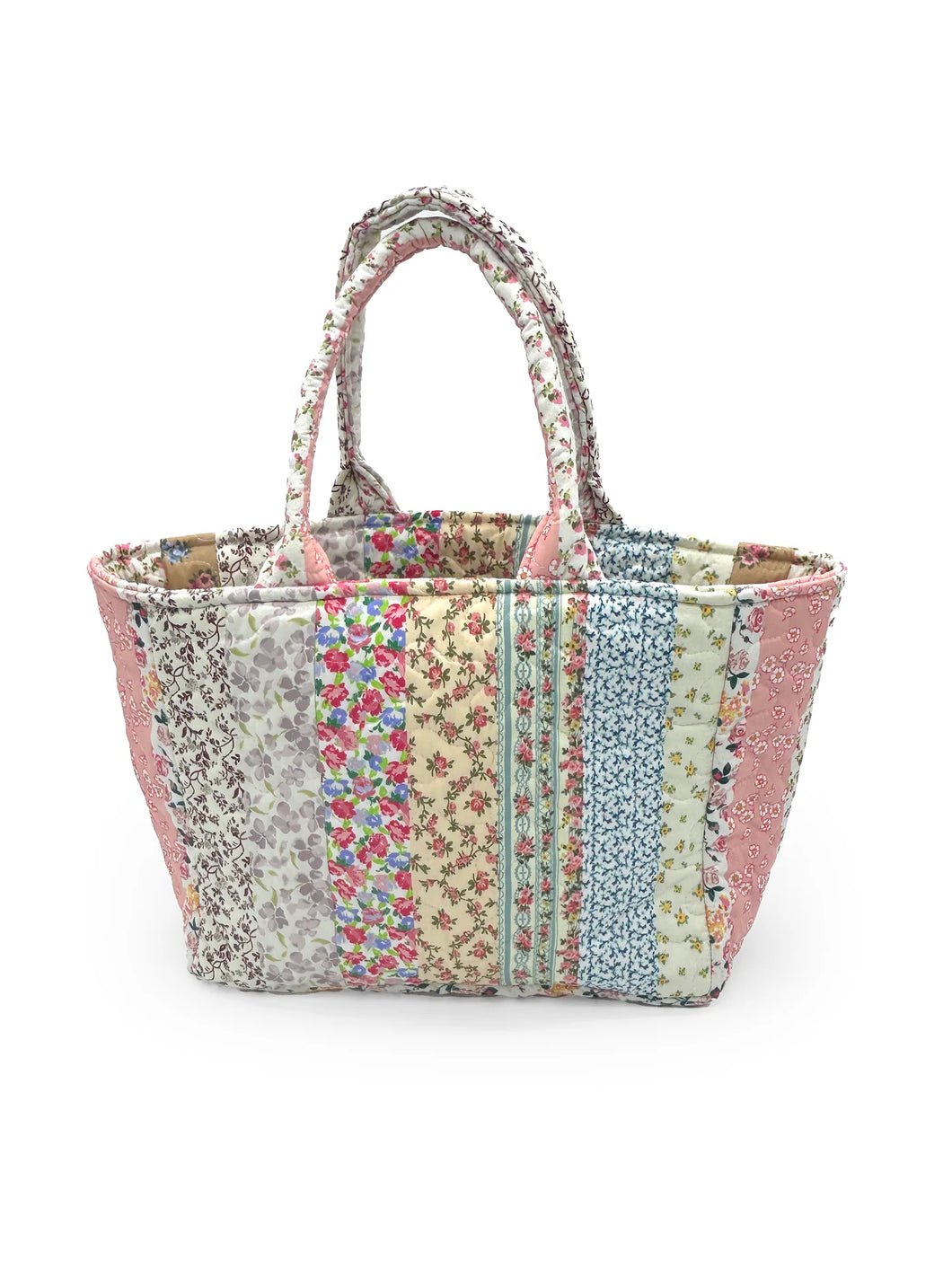 Ida Mae Paige Patchwork Stripe Handbag