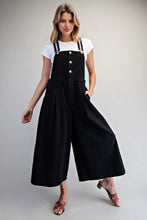Load image into Gallery viewer, Ash Black Wide Leg Overall
