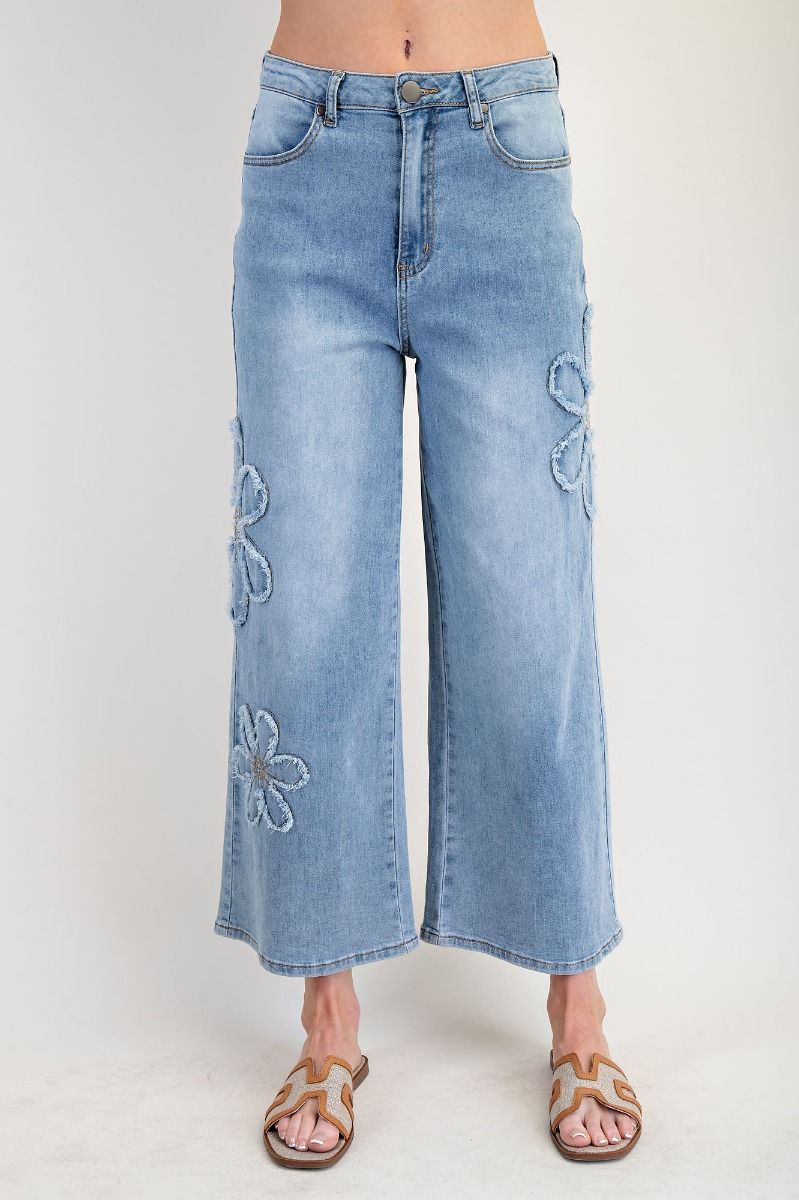 Denim Flower Jean