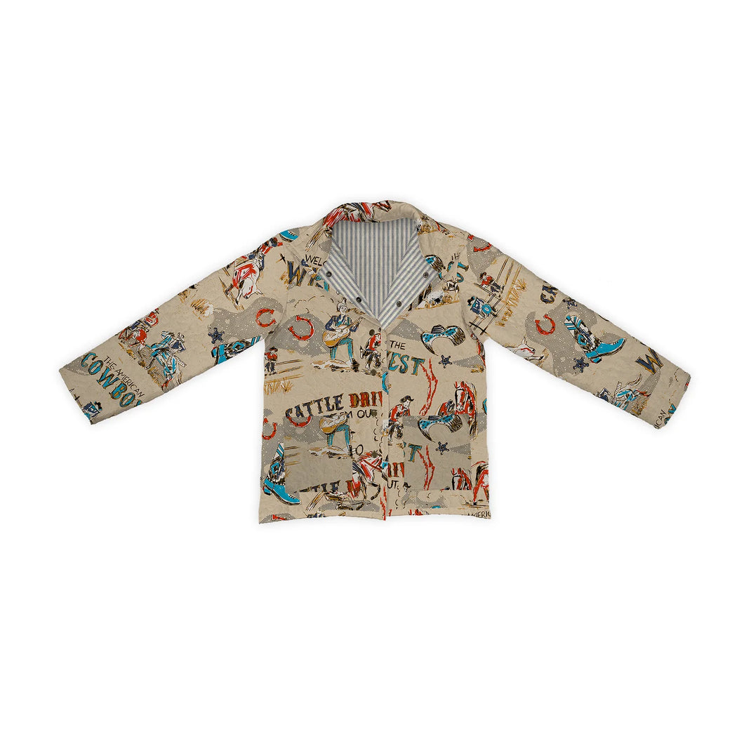 Ida Mae Cattle Drive Quilted Snap Jacket