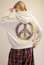 Load image into Gallery viewer, Peace Patch On Back Hoodie
