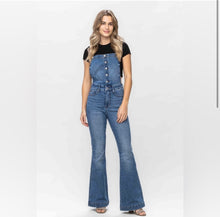 Load image into Gallery viewer, Judy Blue Retro Flare Overalls
