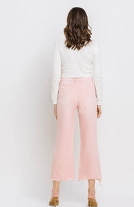 Powder Pink 90’s Crop Flare