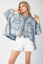 Load image into Gallery viewer, Denim Cropped Botton Down
