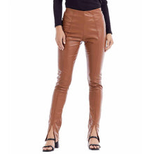 Load image into Gallery viewer, Ander Slit Faux leather Legging
