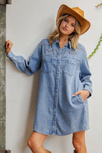 Load image into Gallery viewer, Rowdy Rodeo Denim Dress
