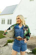 Load image into Gallery viewer, Ida Mae Cheyenne Camo Cropped Quilted Jacket
