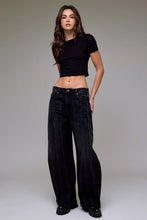 Load image into Gallery viewer, Sammie Black Vintage Barrel Jean
