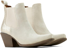 Load image into Gallery viewer, Ariat Women’s Bradley Bootie - White Suede/Embossed Pearl
