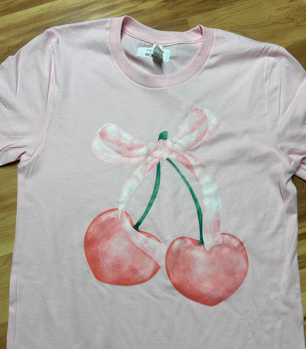 Cherry Bow Tee