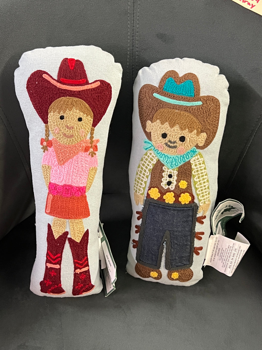 Cowboy/Cowgirl Pillow