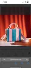 Load image into Gallery viewer, Wrangler Color Block Small Tote/Crossbody
