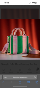 Wrangler Color Block Small Tote/Crossbody