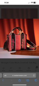 Wrangler Color Block Small Tote/Crossbody