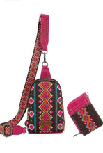 Load image into Gallery viewer, Wrangler Aztec Sling/Card Holder Set
