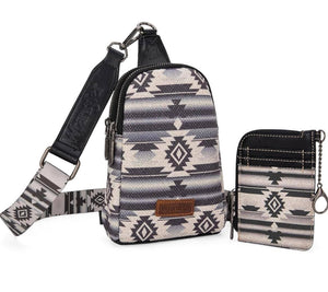 Wrangler Aztec Sling/Card Holder Set