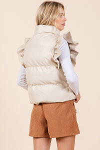 Fancy Nancy Faux Leather Vest