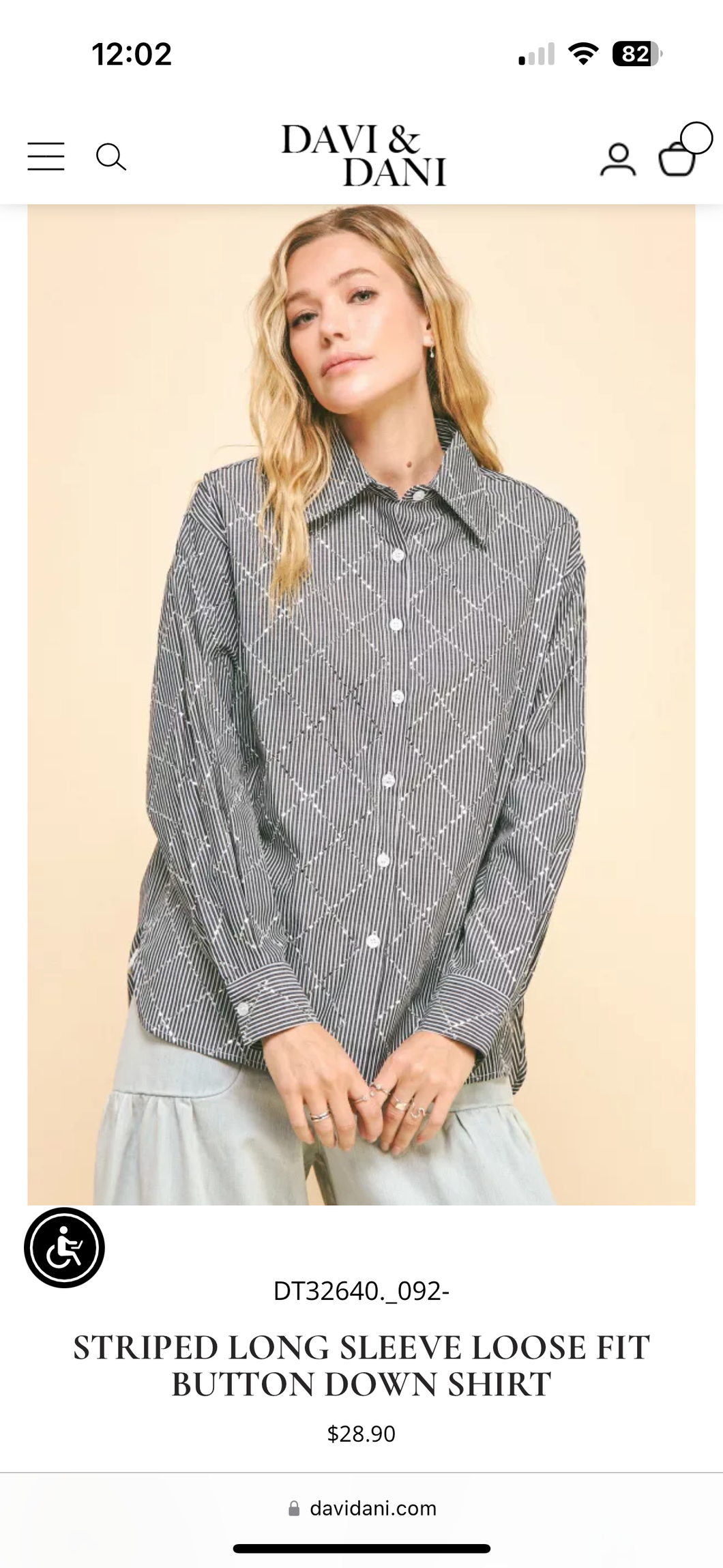 Diamonds Darling Button Down