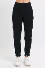 Load image into Gallery viewer, Blk Cargo Cuffed Jogger Jean
