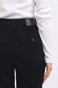 Blk Cargo Cuffed Jogger Jean