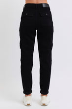 Load image into Gallery viewer, Blk Cargo Cuffed Jogger Jean
