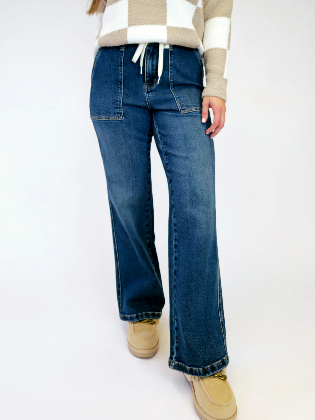 HW Drawstring JB Jeans