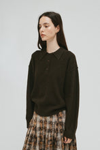 Load image into Gallery viewer, Carob Front Button Sweater
