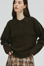 Load image into Gallery viewer, Carob Front Button Sweater
